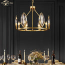 GobekUsa Crystal Chandelier LED Lighting Fixture for Luxurious Living Spaces