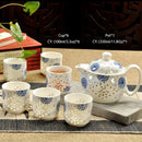 GobekUsa Ceramic Kung Fu Teapot with Dragon Design 350ml - Handmade Porcelain Tea Pot