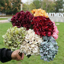 GobekUsa Artificial Hydrangea Wedding Flowers Wall Home Decoration Indoor Bonsai Bouquet Background