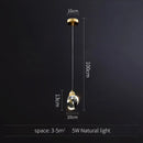 GobekUsa Gold Crystal Pendant Light Chandelier for Living Room Kitchen LED Art Deco