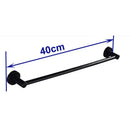 GobekUsa Matte Black Wall Mounted Towel Bar - Modern Bathroom Accessories Holder