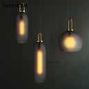 GobekUsa Luxe Glass Ball Pendant Lights: LED Nordic Hanging Lamp for Home Art Decor