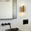 GobekUsa Iron Glass Lamps: Modern Nordic Wall Sconce Light Fixture for Living Room, Bedroom, Stairway