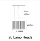 GobekUsa LED Chandelier: Modern Nordic Loft Hanging Light for Living Room, Restaurant, Bar