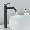 GobekUsa Black Deck Mounted Basin Mixer Tap | Hot Cold Water Faucet for Bathroom Basin