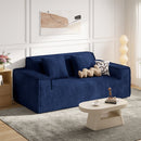 Convertible Sofa Bed Loveseat Set — Deep Seat, No Assembly