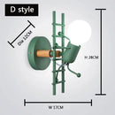 GobekUsa Cartoon Matchstick Man Wall Lamp for Kids Room and Home Decor