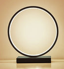 GobekUsa LED Ring Table Lamp: Modern Nordic Bedroom Lighting Fixture