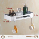 GobekUsa Gold & White Bathroom Accessories Set: Corner Shelf, Paper Holder, Towel Holder, Toilet Brush Holder, Towel Rack