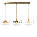 GobekUsa Green Glass Hanging Light: Modern LED Pendant Lamp for Living and Dining Room