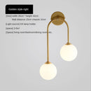 GobekUsa Gold Glass Ball Wall Sconce | Modern Nordic Bedside Lighting for Bedroom
