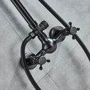 GobekUsa Black Bronze Shower Faucet Set with 8" Rain Shower Head and Hand Shower