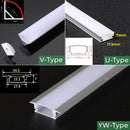 GobekUsa LED Aluminum Profiles Recessed Channel Bar Strip Lights