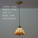 GobekUsa Baroque Tiffany Pendant Light Stained Glass Chandelier for Home Dining Room E27