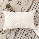 GobekUsa Ivory Cotton Loop Tufted Cushion Cover for Home Decoration