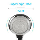GobekUsa LED Temperature Controlled Shower Head: Super Large Panel, 3 Color Changes, Chrome Plating
