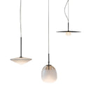 GobekUsa Glass Flying Saucer Chandelier - LED Hardware Pendant Lighting for Living Room