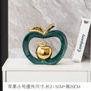 GobekUsa Gold-plated Ceramic Apple Storage Box for Home Decor and Organization