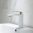GobekUsa Black & Gold Basin Faucet | Bathroom Sink Tap Hot Cold Mixer Tap