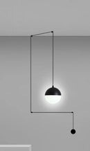 GobekUsa Glass Ball Pendant Lamp LED Chandelier for Kitchen Island Decor