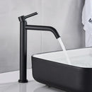 GobekUsa Black Deck Mounted Basin Mixer Tap | Hot Cold Water Faucet for Bathroom Basin