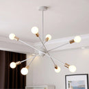 GobekUsa LED Ceiling Chandelier: Modern & Industrial Sputnik Style for Living Room & Bedroom