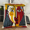 GobekUsa Abstract Embroidery Pillowcase 45x45cm Picasso Decorative Throw Pillows Sofa & Car