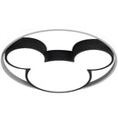GobekUsa 34W LED Mickey Mouse Ceiling Light for Children's Bedroom and Living Room