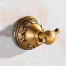 GobekUsa Brass Bathroom Accessories Set: Robe Hook, Paper Holder, Towel Bar, Soap Basket