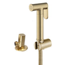 GobekUsa Brushed Gold Bidet Sprayer Kit with Copper Valve Set and Shattaf Shower Head