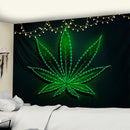 GobekUsa 3D Printed Maple Leaf Wall Hanging Tapestry for Boho Home Decor