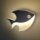 GobekUsa LED Fish Shape Wall Lamp Modern Creative Acrylic Decor for Indoor Spaces