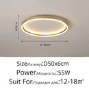 GobekUsa LED Minimalist Chandelier in Black/Golden Finish for Living Room and Bedroom