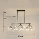 GobekUsa Linear Firefly Chandelier: Elegant Tree Branch Lighting for Home Decor
