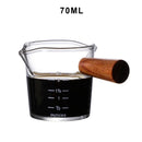 GobekUsa Glass Espresso Milk Jug With Handle: Heat-resisting, Double/Single Mouth, Glass Scale Measure Mugs