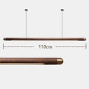 GobekUsa Black Walnut Wood Pendant Lights: Minimalist LED Dining Room Hanglamp