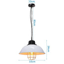 GobekUsa Iron Dome Industrial Pendant Light for Cafe Bar Home Decor