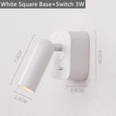 GobekUsa LED Reading Wall Lamp with Switch | 350º Rotation | 3W Bedside Sconce for Home Decor