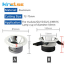GobekUsa Adjustable Anti-Glare Ceiling Downlight with GU10/MR16 Lamp Base for Indoor Spot Lighting
