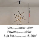 GobekUsa LED Chandeliers for Stair Hall Living Dining Room Indoor Lighting Fixture