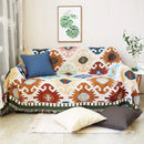 GobekUsa Geometric Tassel Sofa Cover - Bohemian Style Blanket Dust Cover