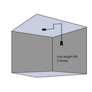 GobekUsa Black Minimalist LED Wall Lamp for Bedroom and Living Room