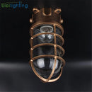 GobekUsa Clear Glass Jar Ceiling Lamp for Bathroom Kitchen Outdoor - Waterproof Caged Mount
