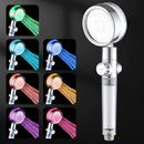 GobekUsa 7-Color LED Handheld Shower Head with Stop Button and High Pressure Nozzle
