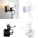 GobekUsa Creative LED Wall Light Indoor Wall Sconce Modern Art Decor Iron E27