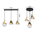 GobekUsa Industrial Loft Wood Pendant Light, Nordic Iron Hanging Lamp for Kitchen, Bedroom, Dining Room
