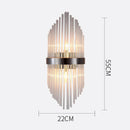 GobekUsa Crystal Wall Lamp for Modern Light Luxury Living Room, Bedroom, and Dining Area