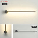 GobekUsa Black Gold Aluminum LED Wall Sconce, Modern Home Decor for Living Room, Bedroom