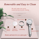 GobekUsa High Pressure Shower Head with 3 Modes Plating and Adjustable Handle