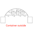 Half Front Panel for W40'xL40'xH13'